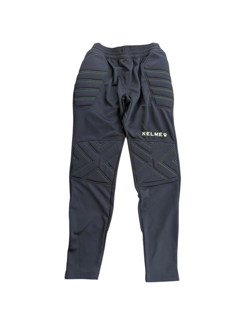 Kelme Goalkeeper Pants Size 14 Youth 26x30 Black Padded Soccer Football Goalie